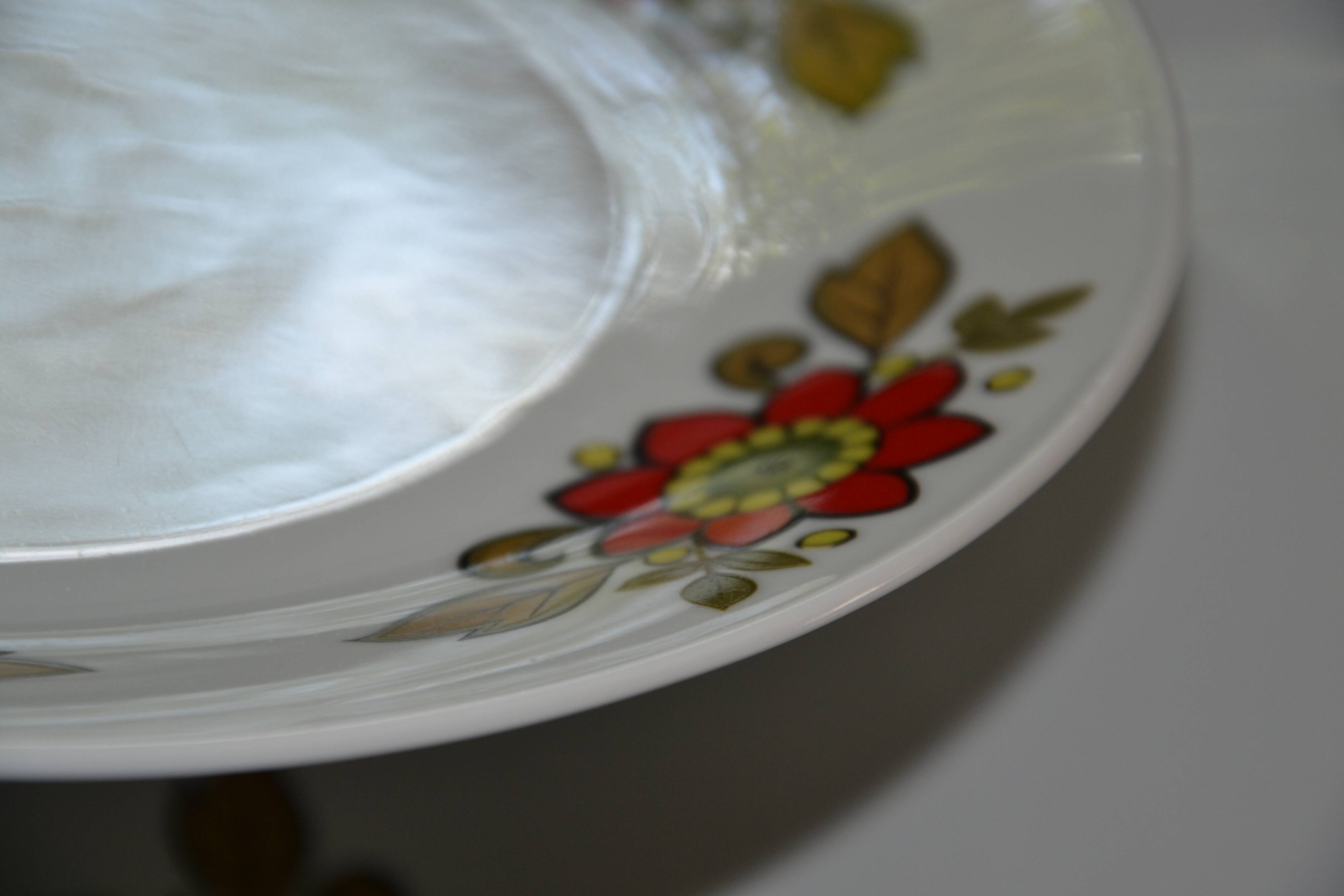 6 Bavaria W Germany floral dinner plates