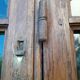 Glass window h141xl263 in oak 4 leaves