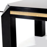 Table basse Belgo Chrome avec bande dorée 23KT