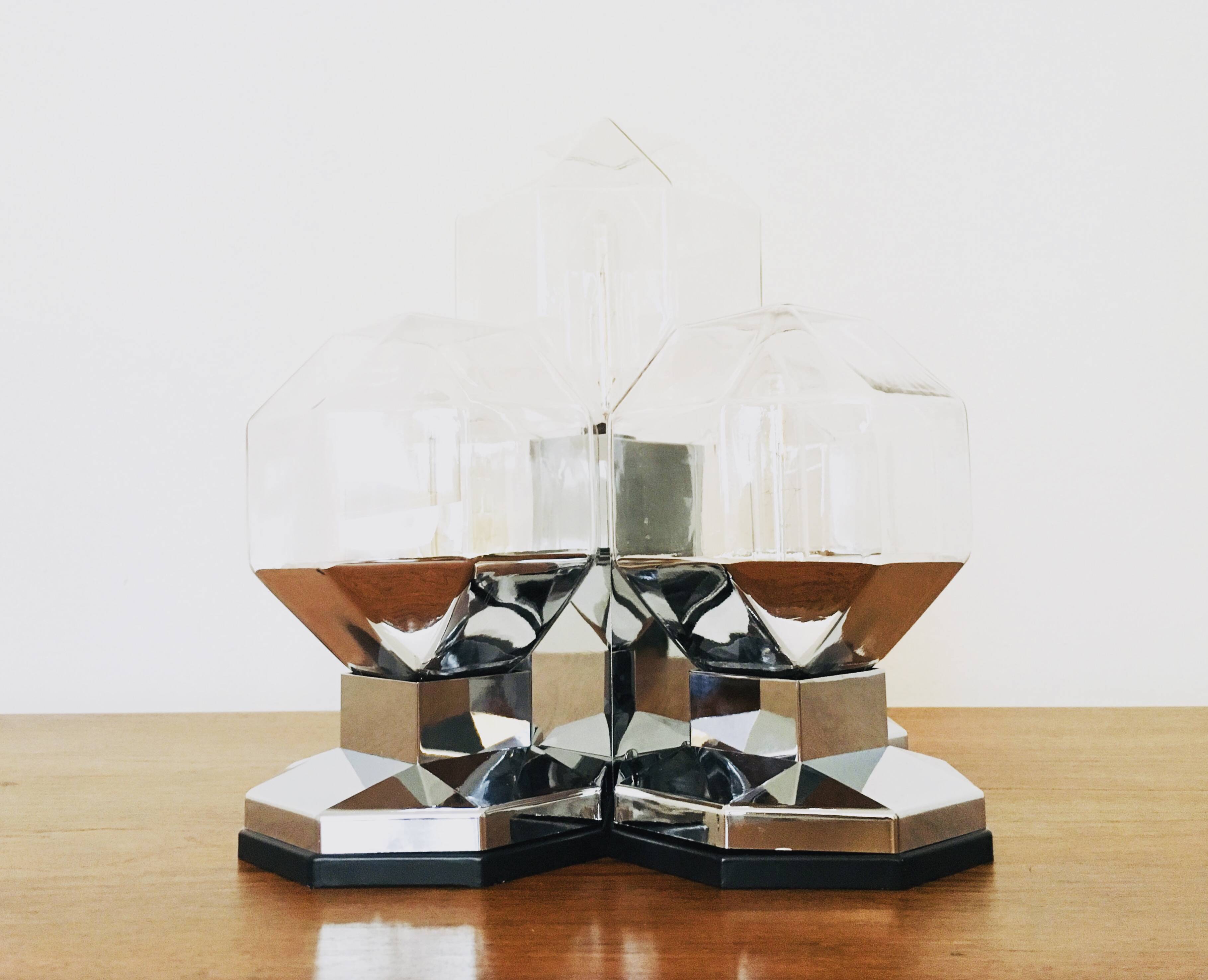 1 of 2 1970s Modular Flush Lamps by Motoko Ishii for Staff