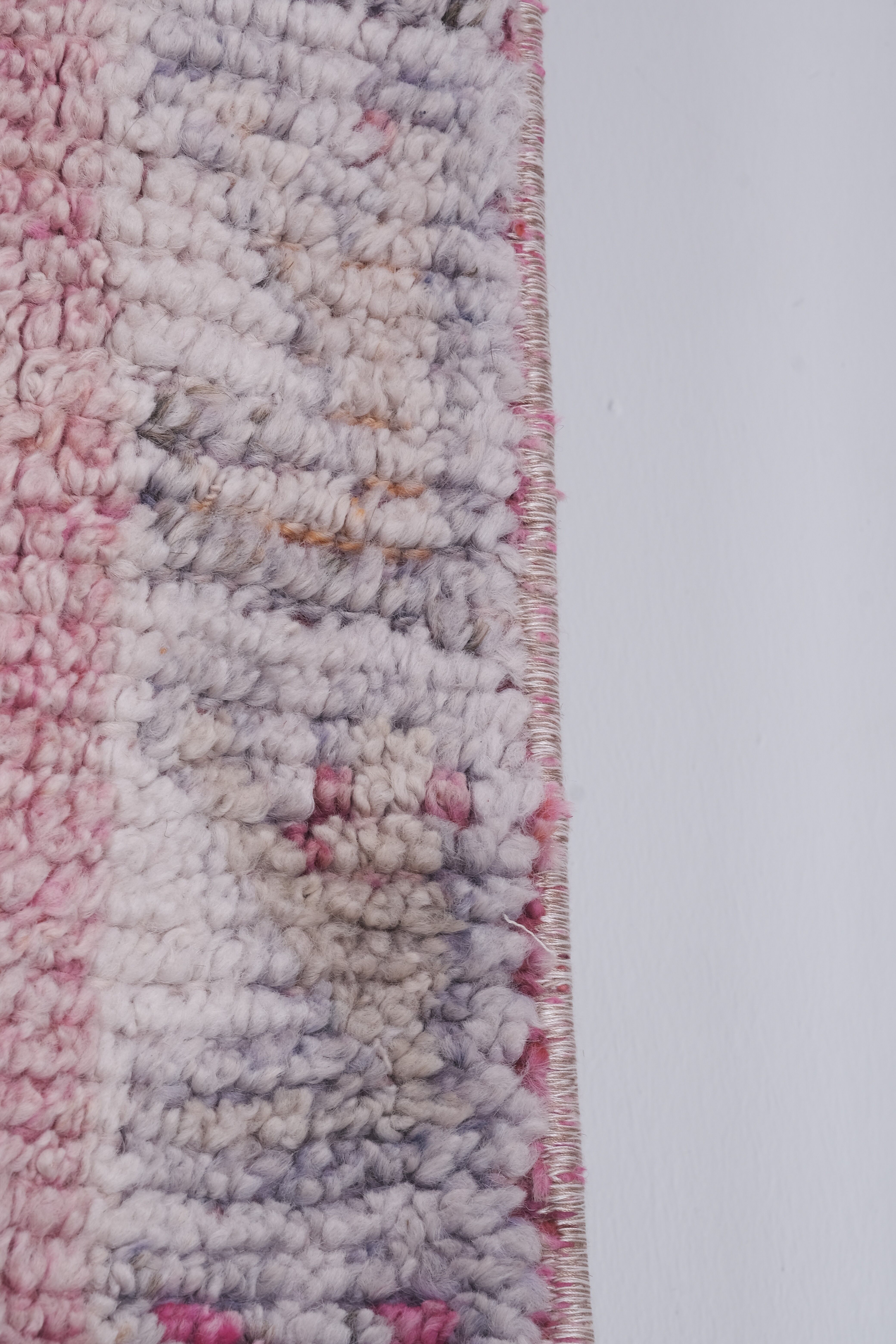 Vintage Turkish rug from Oushak, hand-woven 87x297 cm