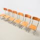 Giuseppe Terragni Set of 6 Lariana Dining Chairs Italy 1936/1990s