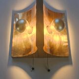 Very rare mid-century wall lamp, Germany, 1970s