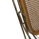 Vintage rocking chair brass bentwood design 1970s