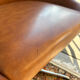 Vintage swivel office chair in cognac faux leather – 1970s
