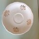 White porcelain coffee service with golden flowers / vintage 50s-60s