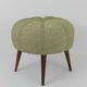 Up to Six Charming Zigzag Midcentury Stools, Pouf, Ottoman, Footstools, 1950s