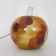 Table lamp in blown glass, apple shape, 1970s.