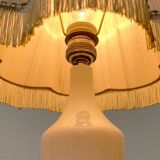 French opaline glass table lamp from the mid-century Sèvres, 1960s.