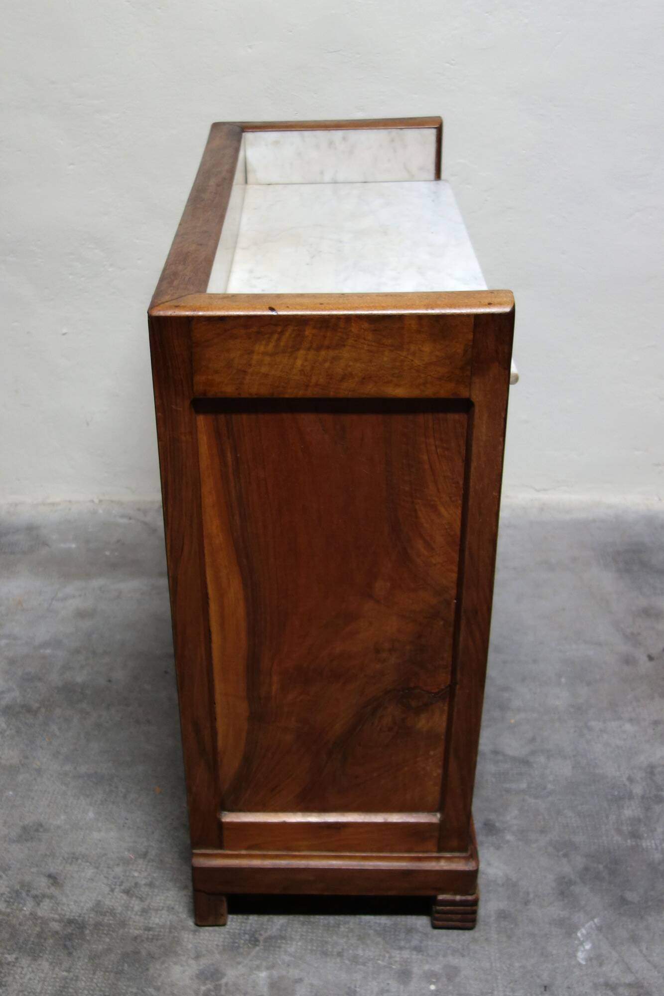 Meuble de toilette art déco dessus marbre années 20/30