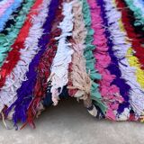 Colorful Boucherouite Moroccan rug - 100 x 183 cm