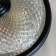 Small glass ceiling light from the 1980s, antique transparent light fixture