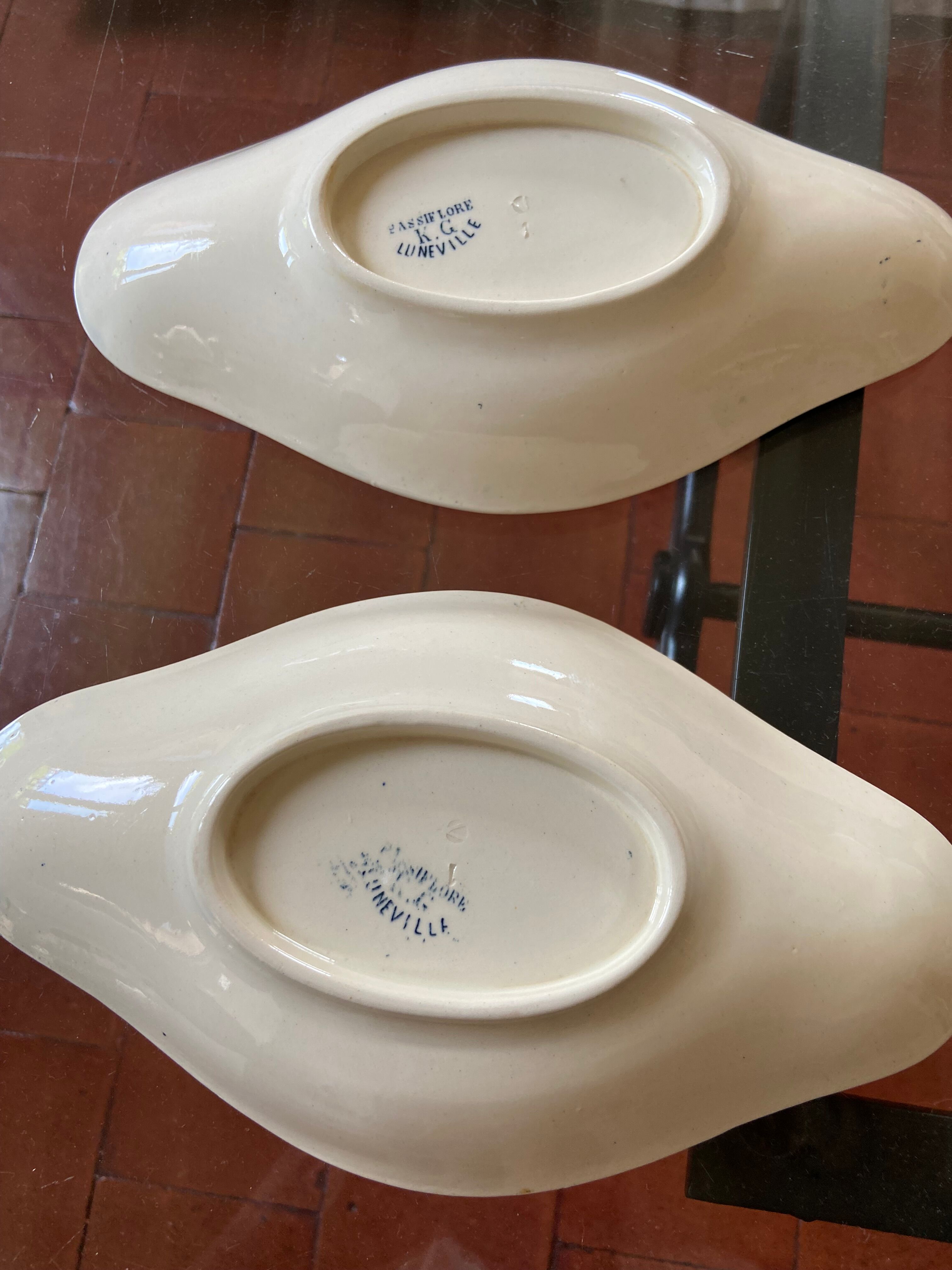 2 raviers in iron earth of Luneville theme passionflower