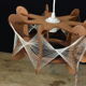 Suspension vintage bois et fils n2
