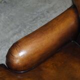 Howard & Son leather canapé, restored vintage, 3-seater