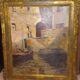 Vintage French art painting by Paul Emile Lecomte - oil on panel