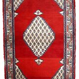 Vintage Indian Carpet Seraband handmade 91cm x 163cm 1970s, 1C757