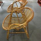 Pair of rattan chairs