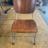 Set of 14 Scandinavian school chairs
