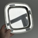 Shiny metal rectangular tray