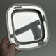 Shiny metal rectangular tray