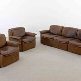 Modular De Sede Sofa DS-12 in cognac leather, 70s
