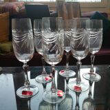 Crystal champagne flutes