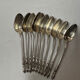 Set of 10 small Boulenger spoons in silver-plated metal