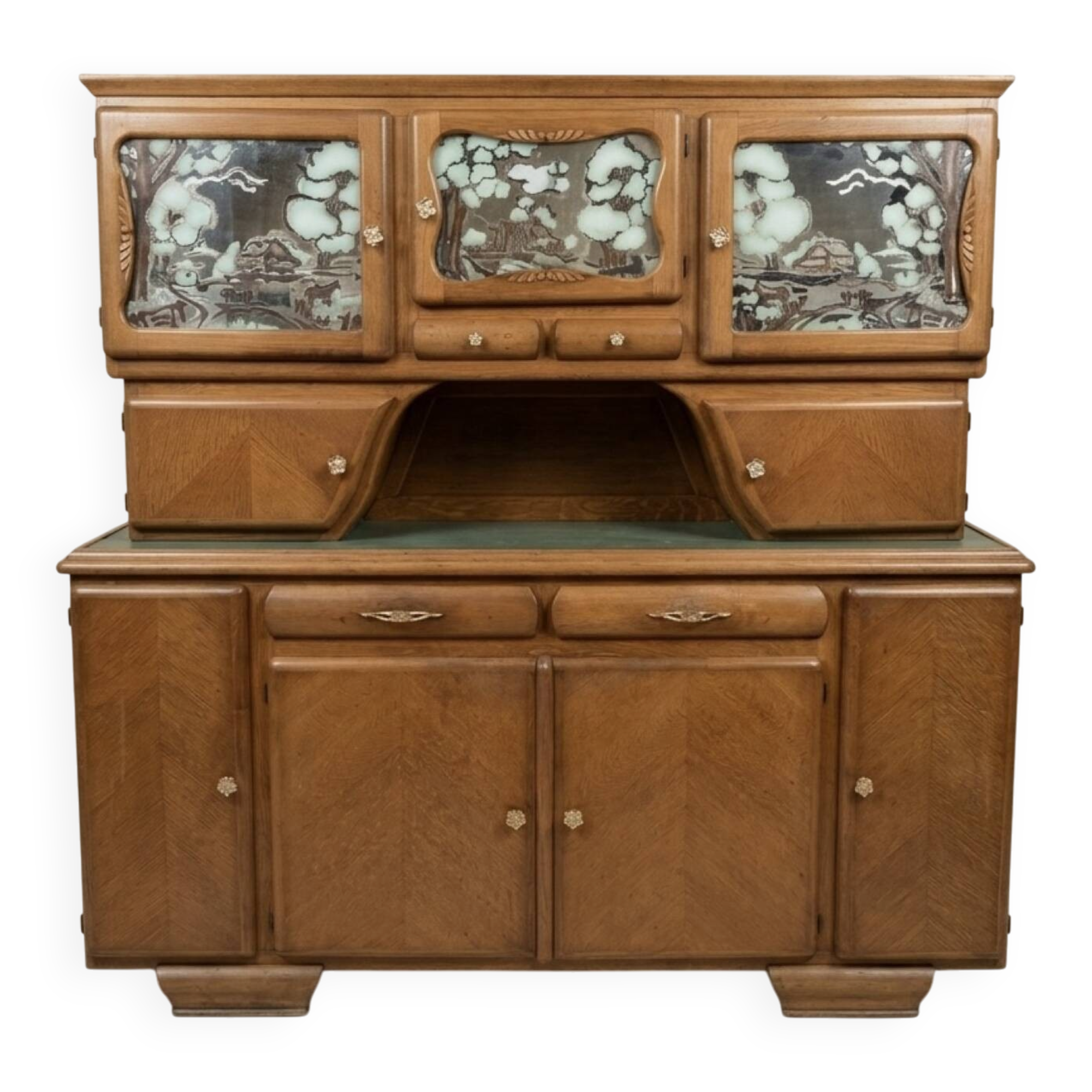 Rustic oak sideboard buffet Mado - Art Deco / Regio style