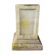 Stone garden plant door column