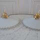Pair of serrated opaline suspensions 40-50s