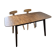 Extendable dining table for 4/6 people, dark walnut, 120/150 cm, 75 cm.