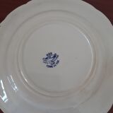 Assiette terre de fer creil et montereau 688 décor chinois