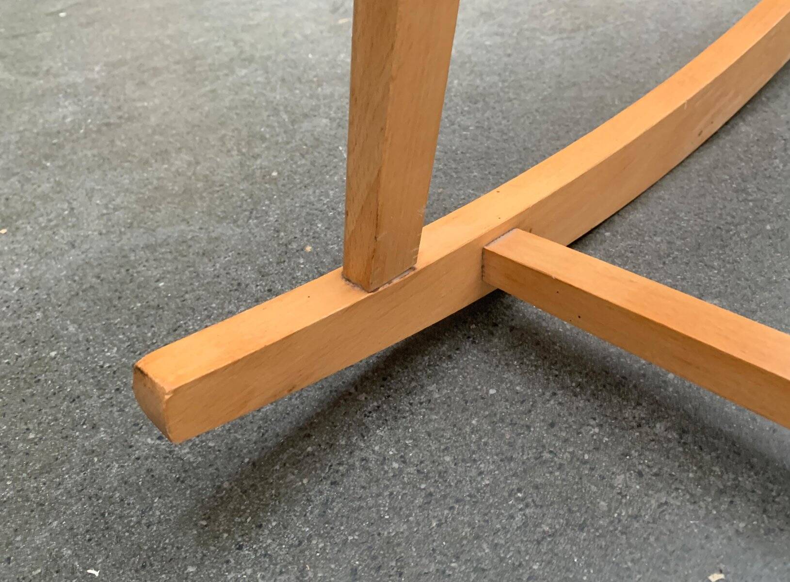 Mid-century German rattan rocking chair from Deutschen Werkstätten Hellerau, 1960s.