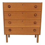 Scandinavian teak chest of drawers, Sweden, 1960