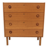 Commode scandinave en teck, Suède, 1960