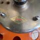 Orange tractor stool Pivoting mower Etienne Fermigier mirima 70