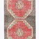 3x10 Red Brown Tribal Pattern Vintage Runner Rug, 78x305Cm