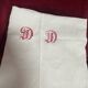 Antique rectangular linen winegrower's tablecloth