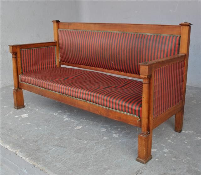 Seat style Empire early 1900s mahogany