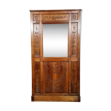Renaissance style woodwork mirror in walnut circa 1850