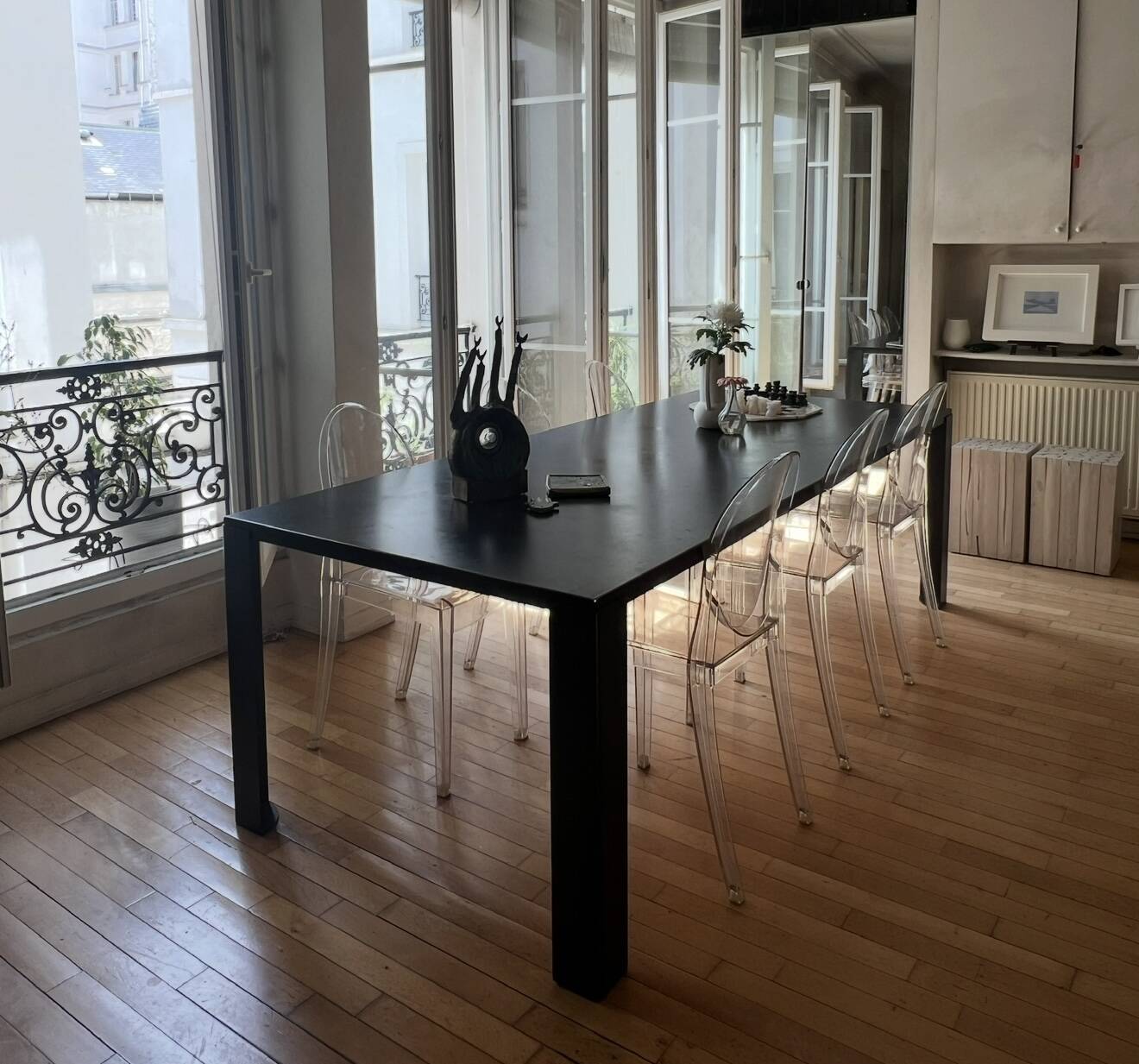 Zeus rectangular table, Big Irony metal / Maurizio Peregalli, 2000