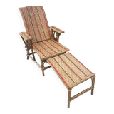 Chaise longue rotin