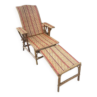 Rattan lounge chair