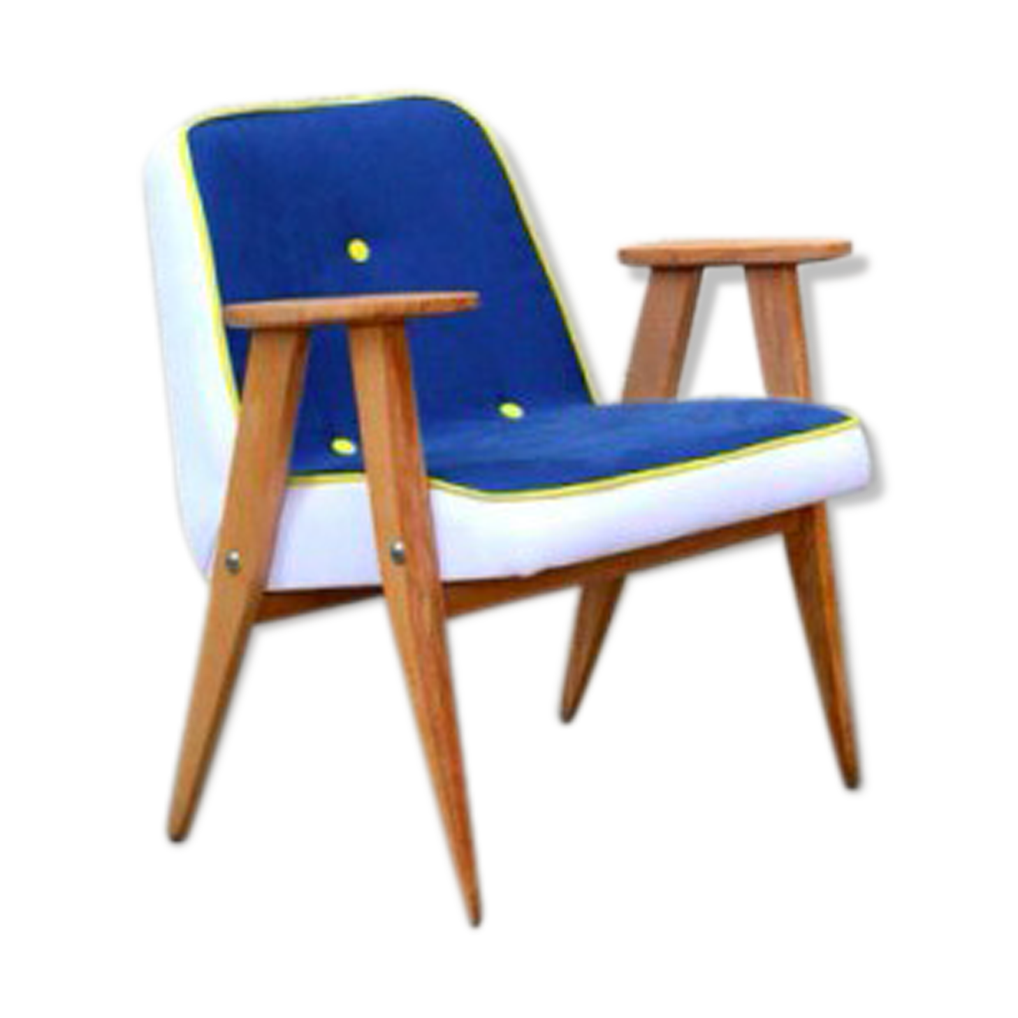 Chair of the 1960s Chierowski vintage blue