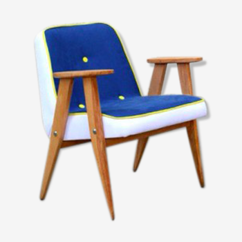 Chair of the 1960s Chierowski vintage blue