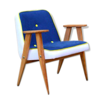 Chair of the 1960s Chierowski vintage blue