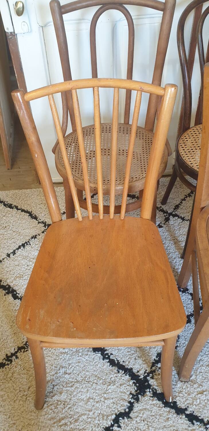 4 mismatched chairs