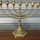 Golden brass chandelier from Israel