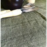 Vintage Hemp Tablecloth Dyed Khaki
